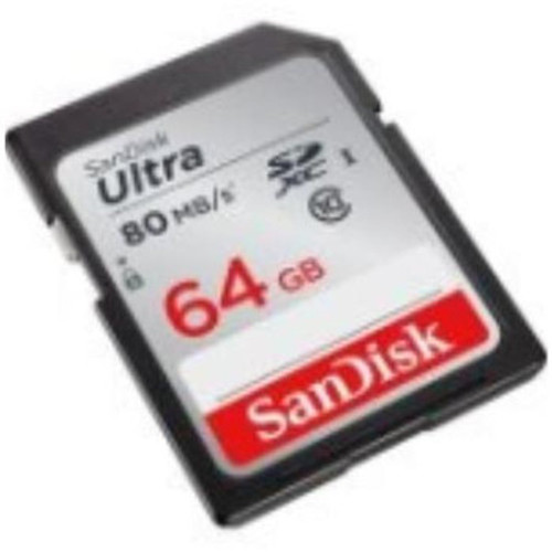 Sandisk Ultra 64GB Class 10 SDXC UHS-I (U1) Flash Memory Card compatible with cameras and devices