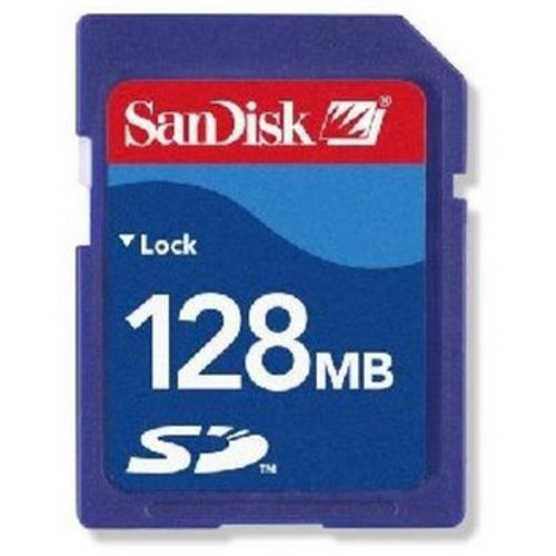 Sandisk 128Mb Secure Digital (SD) Flash Memory Card for Data Storage