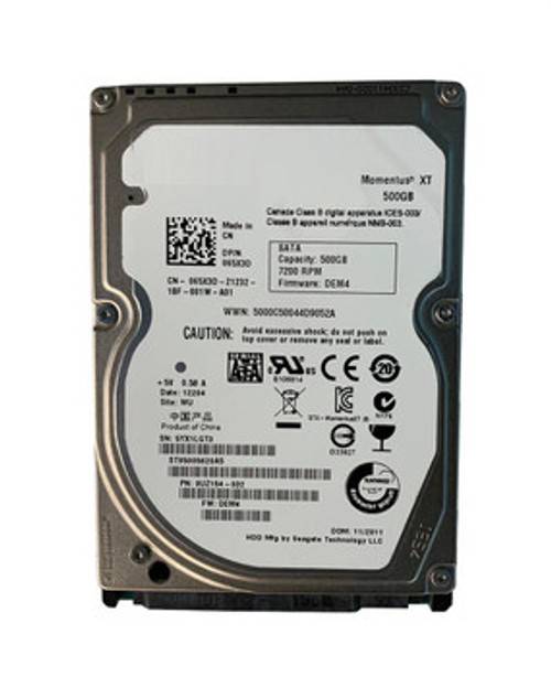 065X3D DELL 500Gb 7200Rpm 2.5 Hard Drive 32Mb Cache SATA 3.0 Gbps compatible with servers