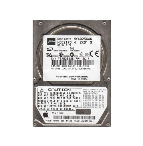 Toshiba 40GB 4200RPM IDE Ultra ATA-100 8MB Cache 2.5 Notebook Hard Drive compatible with slimline laptops