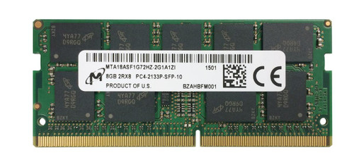 Micron 8Gb PC4-17000 DDR4-2133MHz ECC Unbuffered CL15 SODIMM for ProLiant DL360p Gen8 Servers