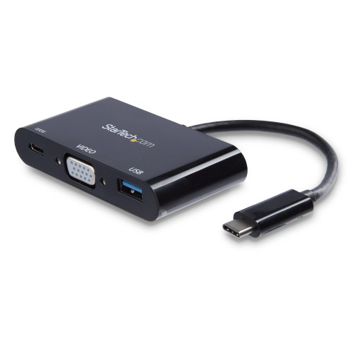 StarTech.com CDP2VGAUACP notebook dock USB-C Black for laptops