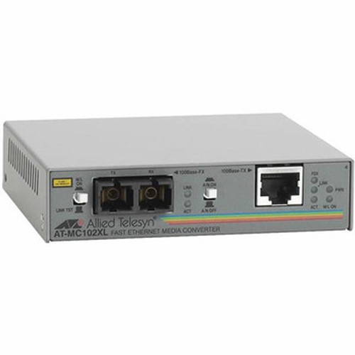 Allied Telesis AT-MC102 Media Converter 100Base-Tx To 100Base-Fx/Sc - Network Equipment