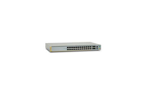 Allied Telesis AT-x510-28GSX-80 Managed L3 Gigabit Ethernet switch in gray, compatible with ATX51028GSX80 servers.