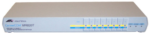 Allied Telesis MR820T Centrecom 8-Port 10Base-T Ethernet Unmanaged Stackable Hub - for networking setups