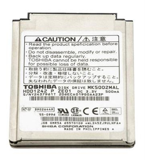 Toshiba MK5002MAL 5Gb 4200Rpm 1.8-Inch Internal Hard Drive for ATA-66 with 1Mb Cache