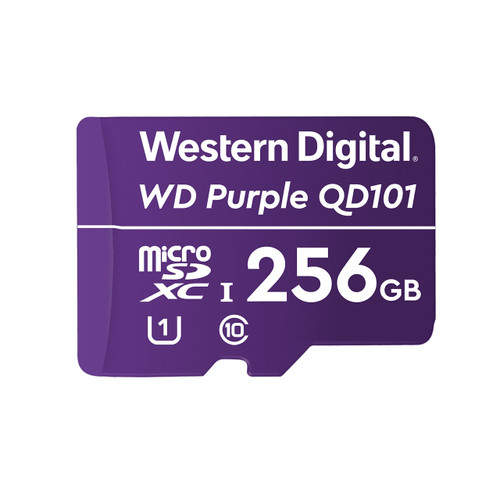 Western Digital WD Purple SC QD101 256GB MicroSDXC Class 10 for Surveillance Cameras