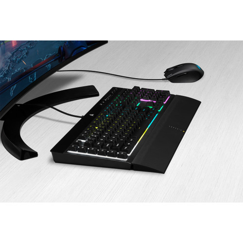 Corsair K55 RGB Pro + Harpoon RGB Pro Gaming Keyboard USB English Black for immersive gaming experience