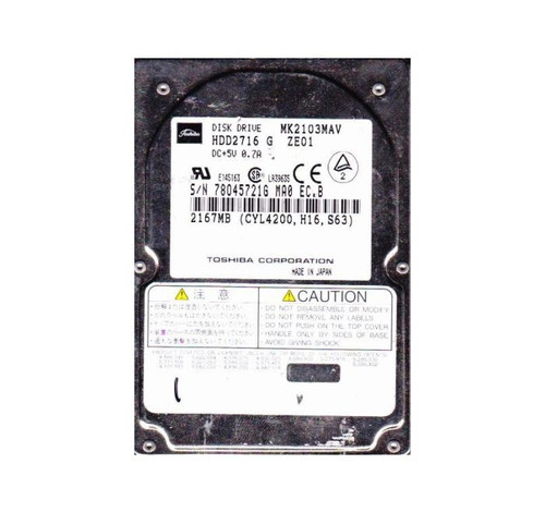 Toshiba 2.16GB 4200RPM IDE/ATA 128KB Cache 2.5-Inch Hard Drive for laptops