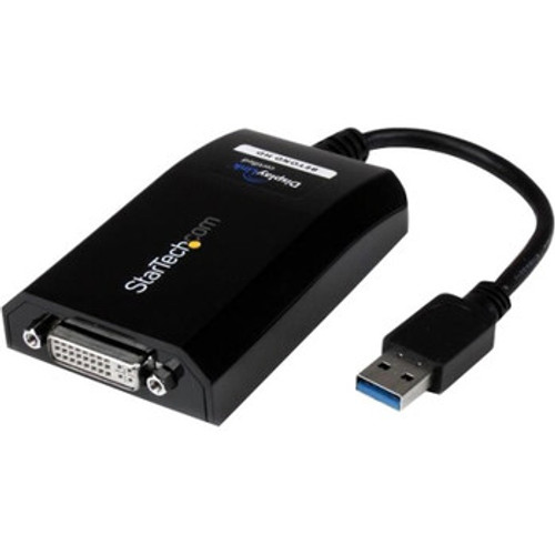 StarTech USB 3.0 to DVI External Video Card Adapter for Multi Monitors, compatible with ProLiant DL360p Gen8 servers