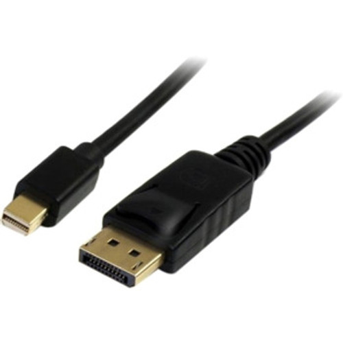 StarTech MDP2DPMM6 6ft Mini DisplayPort to DisplayPort Adapter Cable in Black - Compatible with Monitors and Laptops