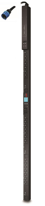 APC Switched Rack PDU with 24 AC outlets in Black, for power distribution in server racks