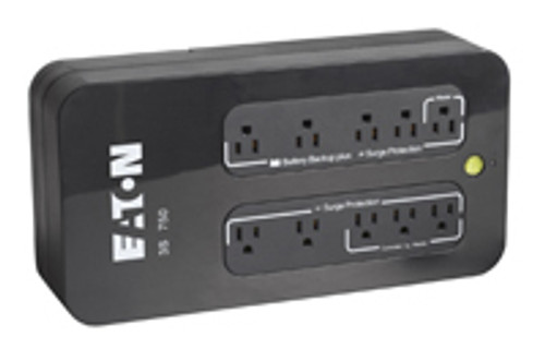 Eaton 3S750 Standby UPS 0.75kVA 450W 10 AC Outlets - Backup Power Supply for Home or Office