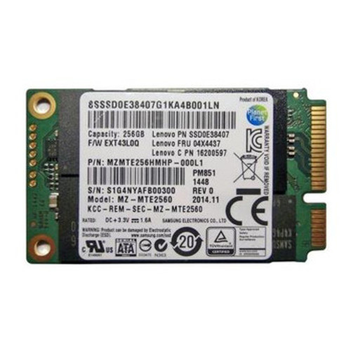 Lenovo 256Gb TLC SATA 6Gbps mSATA Internal Solid State Drive for Yoga 2 Pro Series - 04X4437
