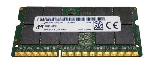 Micron 16Gb PC3-12800 DDR3-1600MHz ECC Registered SODIMM 1.35V - Quad Rank Memory Module for Servers