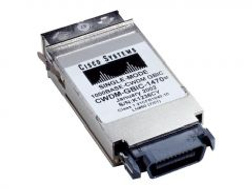 Cisco Reman CWDM GBIC 1470nm for 1000Base-Cwdm, compatible with ProLiant DL360p Gen8 servers