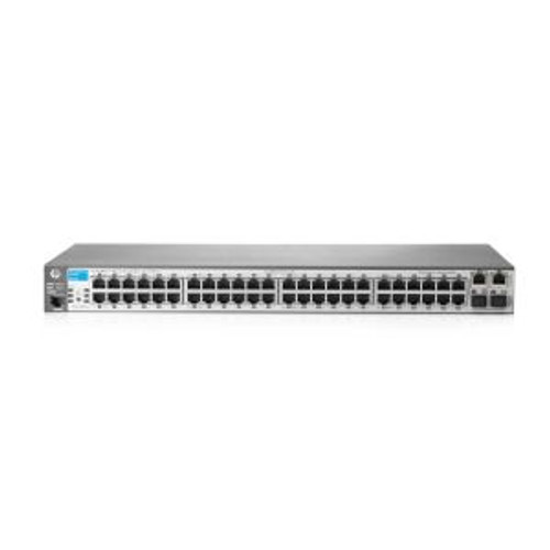 HP Procurve 2620-48 Network Switch with 48 RJ-45 Ports and 2 SFP Ports, ideal for small to medium-sized networks