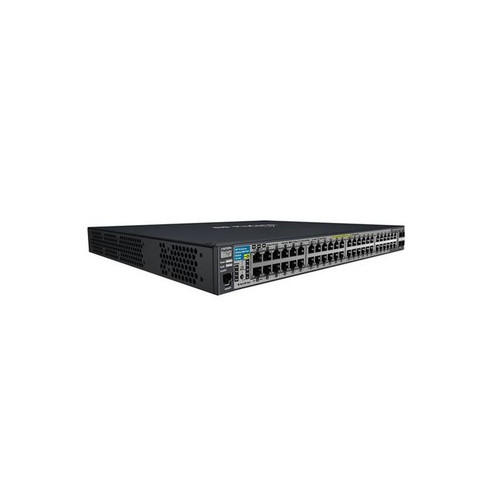 HP Procurve E2910Al-48G-PoE Ethernet Switch with 4 SFP ports and 48 Gigabit LAN ports, compatible with server racks