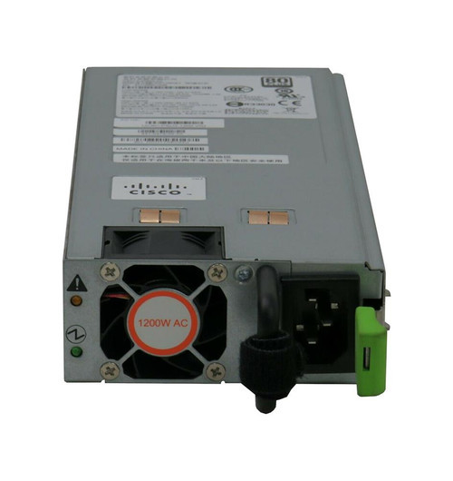 Cisco UCSCPSU21200 1200W Redundant Power Supply for UCS C260 M2 Server, compatible with Cisco servers, red color.