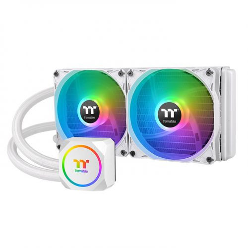 Thermaltake TH240 ARGB Sync Snow Edition Liquid Cooler for Processors, CL-W301-PL12SW-A, compatible with various setups