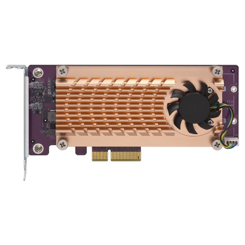 QNAP QM2-2P-244A Internal M.2 Interface Card for QM2 Adapter, Compatible with QNAP Servers