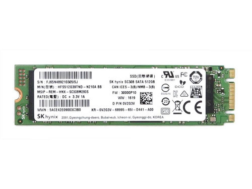 Hynix 512GB MLC SATA 6Gbps M.2 2280 SSD for Internal Storage