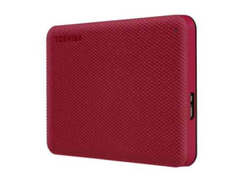 Toshiba Canvio Advance 4TB Portable USB 2.0 External Hard Drive - HDTCA40XR3CA - Red - Ideal for on-the-go storage