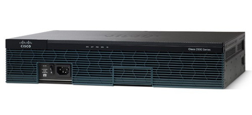 Cisco 2911 UC Bundle with PVDM3-16 and UC Licensing, compatible with Cisco routers, mounted in a server rack
