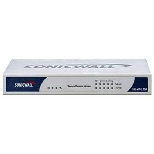 SonicWall SSL-VPN 200 VPN Gateway 4 x 10/100Base-Tx 1 x 10/100Base-Tx WAN Firewall for Network Security