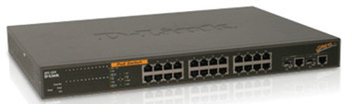 D-Link DES-1526 24-Port 10/100Mbps WebSmart PoE Switch with 2 Combo 1000BaseT Ports for Networking Servers