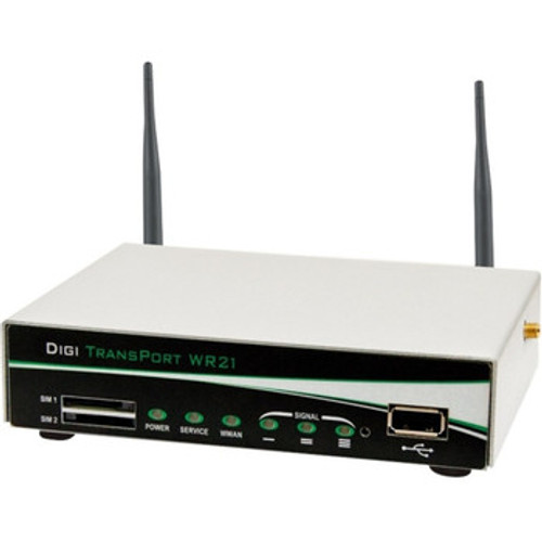 Digi WR21-L52A-GE1-TA Cellular Ethernet Modem/ Wireless Router for Industrial Use