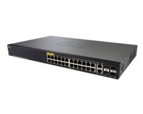 CISCO SG350-28SFP-K9 28-Port Gigabit Managed SFP Switch for 1U Rack - Network Switch for Data Centers