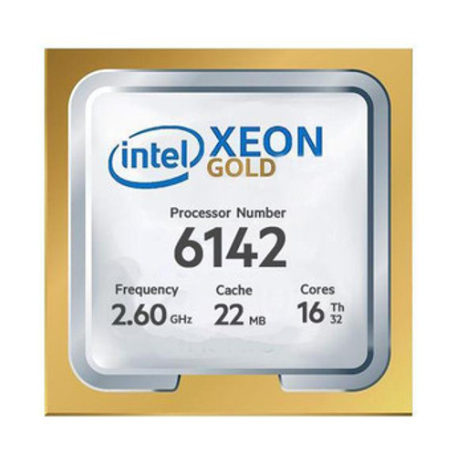 HP Xeon Gold 6142 16 Core 2.60GHz LGA 3647 22 MB L3 Processor compatible with servers, 870567-L21