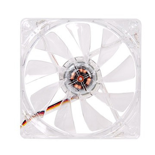 Thermaltake Pure 12 LED Blue Computer Case Fan 4.72 (12 cm) Transparent - Compatible with Computer Cases