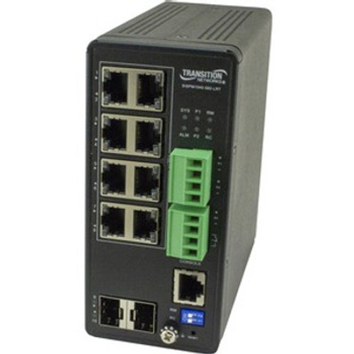 SISPM1040-582-LRT | Transition Networks | Managed Hardened Gigabit Ethernet PoE++ Switch - 8 Ports - Manageable - TAA