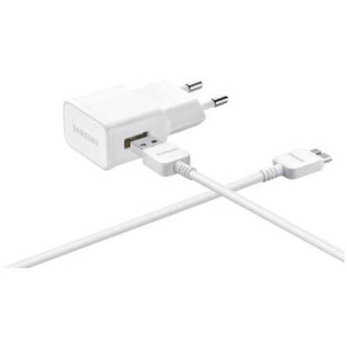 Samsung EP-TA10JWEQSTA 21-Pin USB Travel Charger with Detachable Data Cable, compatible with various devices