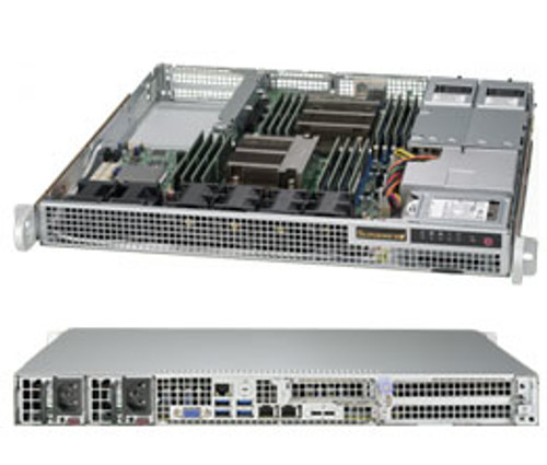 Supermicro 1028R-WMRT Rack Server 1U Gray - Intel® C612 LGA 2011 - Compatible with ProLiant DL360p Gen8 servers
