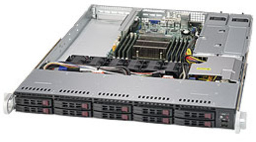 Supermicro 1018R-WC0R Rack Server Black Silver Intel C612 LGA 2011 1U - Compatible with server racks