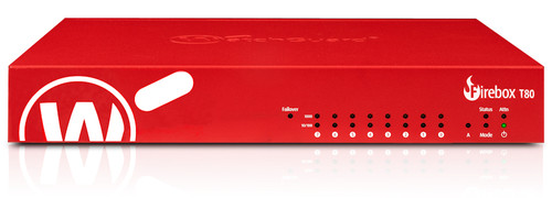 WatchGuard Firebox T80 Hardware Firewall 631 Mbit/s - Wall-mounted security appliance for network protection