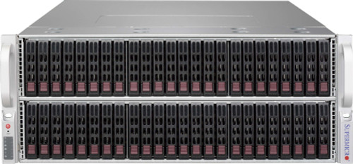 Supermicro CSE-417BE1C-R1K28LPB Rack Black 1280W server chassis mounted in a server rack
