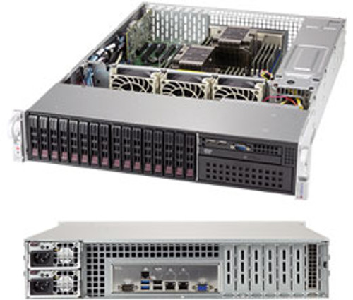 Supermicro SYS-2029P-C1R Server Barebone Intel C621 2U Rack Black - Compatible with LGA 3647 CPUs