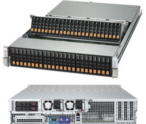 Supermicro SSG-2028R-NR48N Rack Server Black Intel® C612 LGA 2011 2U - Compatible with ProLiant DL360p Gen8 servers
