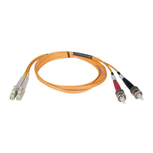 Tripp Lite N518-03M Fiber Optic Cable 3m 2x LC 2x ST OFNR Orange - Compatible with ProLiant DL360p Gen8 Servers