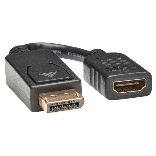 Tripp Lite P136-000 DisplayPort to HDMI Video Cable Adapter 5.91 Black - Compatible with ProLiant DL360p Gen8 Servers