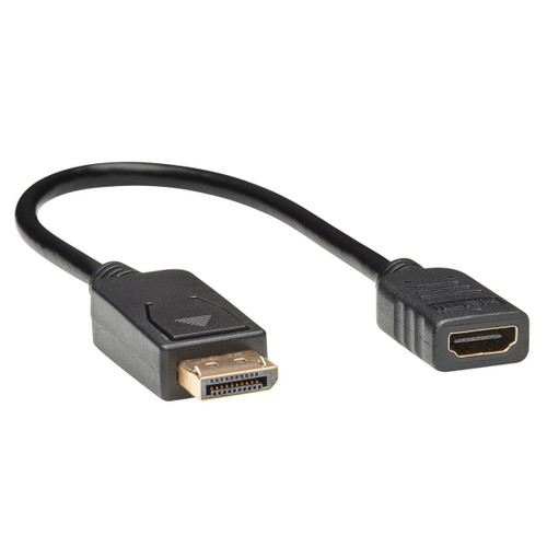 Tripp Lite P136-001 DisplayPort to HDMI Video Cable Adapter, 11.8, Black - Compatible with ProLiant DL360p Gen8 Servers