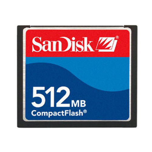Sandisk 512Mb Compactflash Memory Card for digital cameras - SDCFB-512-202