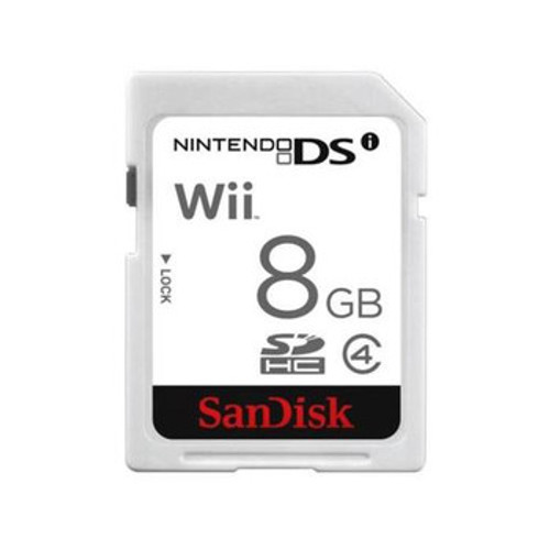 Sandisk Nintendo Dsi 8GB SDHC Flash Memory Card for Gaming - Class 4 - SDSDG-008G-A46