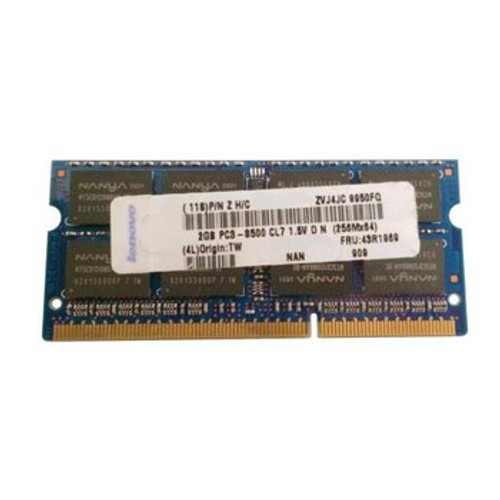 Ibm 2Gb DDR3 SODIMM Non ECC PC3-8500 1066MHz 2Rx8 Memory for laptops