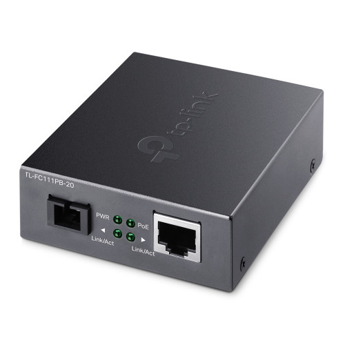 TP-Link TL-FC111PB-20 Network Media Converter 100 Mbit/s Black - Compatible with Network Servers