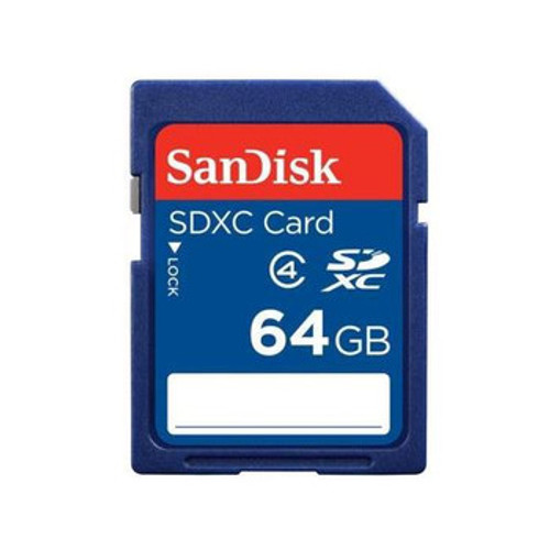 Sandisk 64GB Class 4 SDXC Flash Memory Card for storage in digital cameras and camcorders